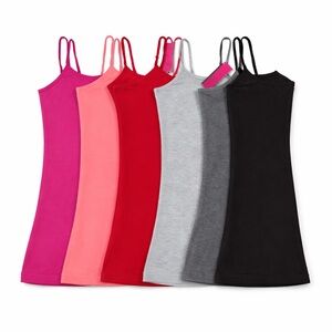 NWT Grip Active Girls 6-Piece Multicolor Camisole Bundle Girls L NEW